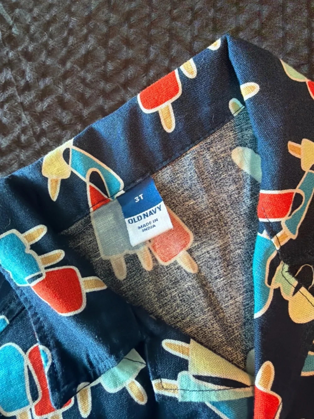 Popsicle toddler boy button shirt